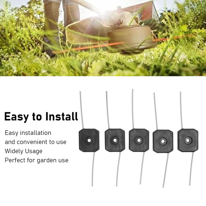 TOPINCN 5 Pcs String Trimmer Head Plastic Wire 150mm Trimmer