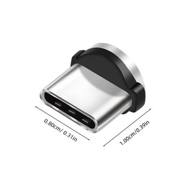 Parliky 15pcs Magnetic Charging Tip for Type USB c Magnetic Adapter Rotating Connector Aluminum Design
