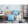 TangDepot Cotton Solid Throw Pillow Covers, 18" x 18" ,
