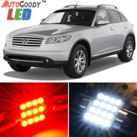 Dome, Map Reading, Courtesy Door Step Light 17 x Premium Red LED Lights Interior Package for 2003-2008 Infiniti FX35 FX45