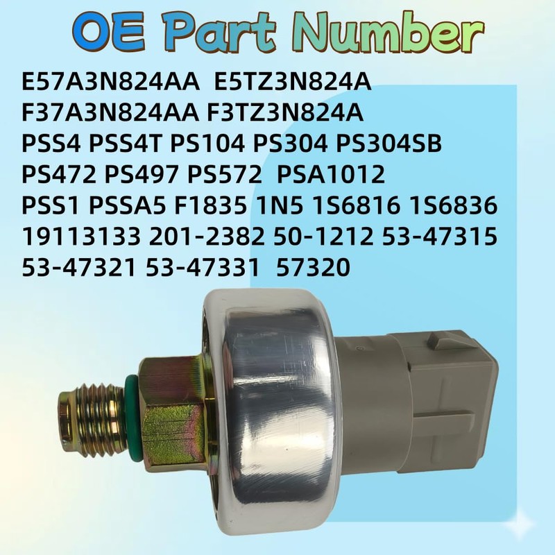 E57A3N824AA Power Steering Pressure Switch,Replaces PSS4 PSS4T,Compatible with 1983-2011 Ford