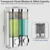 Pollock Wall Mounted Soap Dispenser, 300ml x 2 Shampoo and
