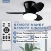 ZOEYON Small Ceiling Fan with Light - 26 Inch Flush