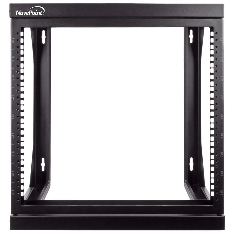 NavePoint 9U Open-Frame Server Rack for 19" IT Network Equipment