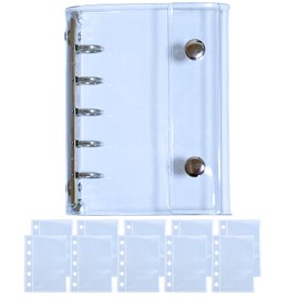 Archtypes Seal Book, Transparent Seal Binder, Girls, Removable M5, Sticker Notebook, Micro 5, Clear (Binder, Transparent Sleeve A Set)