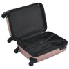 ZJMTOCYU Secure Packing with Rose Gold Hardcase Trolley, Durable ABS