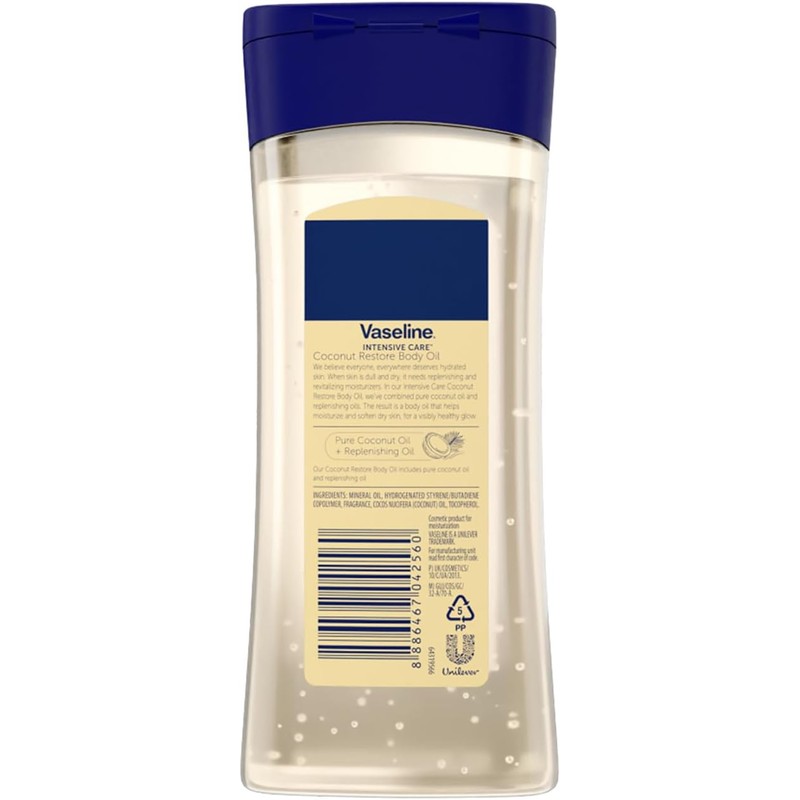 Vaseline - Aceite Corporal en Gel Coconut Restore (200 ml),