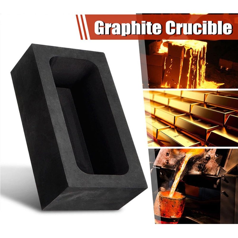 VILLCASE Graphite Melting Pot Casting Molds for Metal Finishing Copper