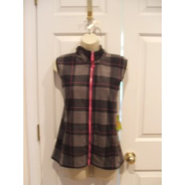 Made for Life nwt made for life polar gray  plaid vest size petite xlarge px l