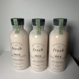 Fresh Pack Of 3, Fresh Milk Body Cleanser for Soothing Clean Skin 260mL 8.7fl oz Each