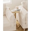 Masupu Round Side Table, Small End Table for Small Spaces,