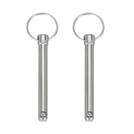 sourcing map Quick Release Pin, Dia 5/16"(8mm) Usable Length 2.28"(58mm) Total Length 3.78"(96mm) Bimini Top Pin Marine Hardware Carbon Steel for Boat Accessories, Pack of 2
