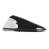 WYNMOTO Double Bubble ABS Plastic Windshield Windscreen Black Compatible for
