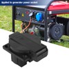 Black German Socket, Industrial Waterproof Black German Socket for Generator