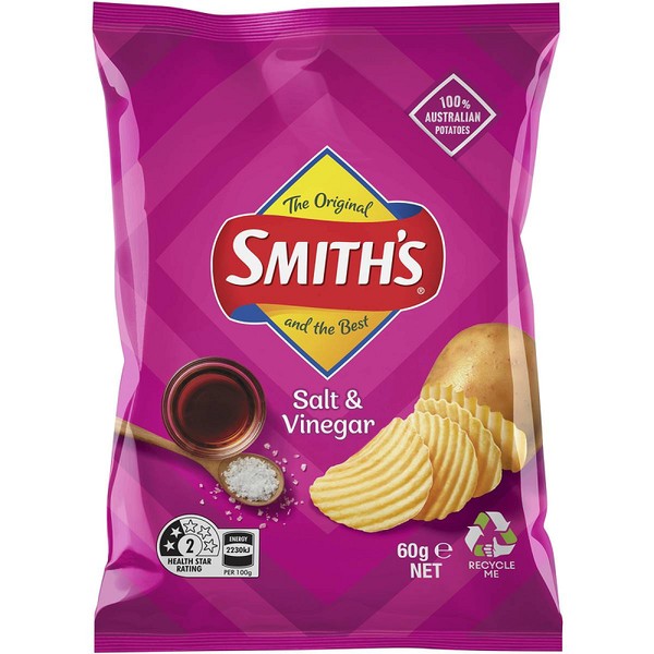 Smiths Crinkle Cut Salt & Vinegar 60g