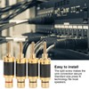4Pcs Banana Plug Brass Gold Plated Black Carbon Fiber Shell