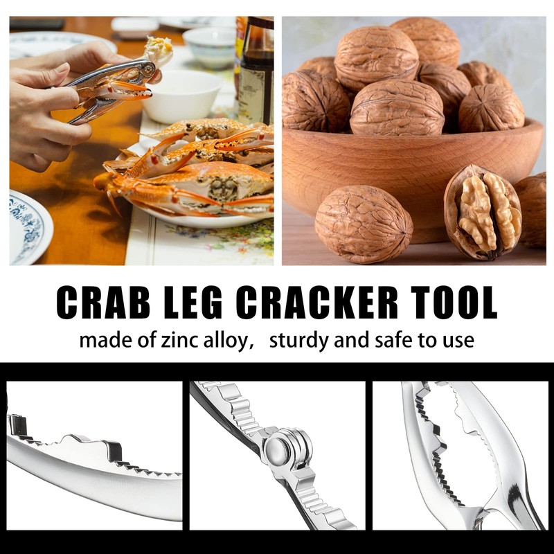 Zhehao 49 Pcs Seafood Tools Set Includes Crab Crackers, Lobster