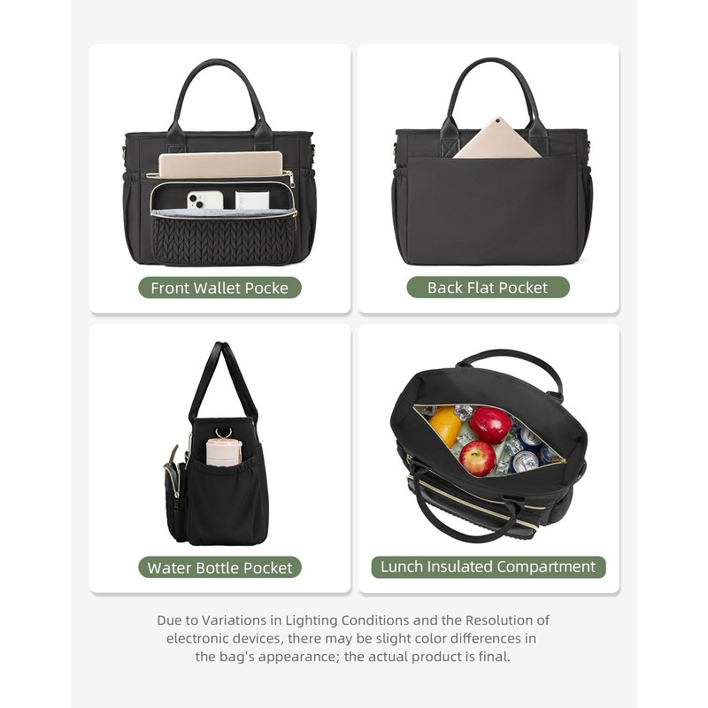 Lunch Box for Women Large Insulated Tote Lunch Bag