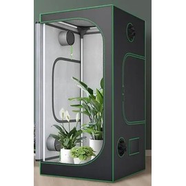 Grow Tent 32“x32x63 Indoor Grow Tent, Growing Tent with High Reflective Mylar, Observation Window Plant Tent for Indoor Hydroponics Growing