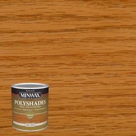 Minwax PolyShades Wood Stain + Polyurethane Finish – Quart, Pecan, Satin, Brown