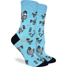 Good Luck Sock Women's Chickens Socks, Adult, Shoe Size 5-9