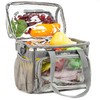 J.CARP Clear Lunch Tote Heavy Duty Stadium Bag Approved Durable