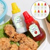 HAIKING Mini Condiment Squeeze Bottles, 8 PCS Plastic Portable Seasoning