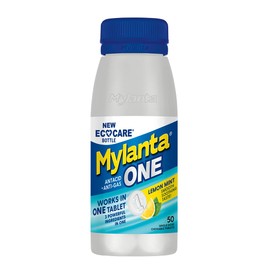 Mylanta One, Lemon Mint Flavor, 50 Count, EcoCare PCR