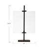 Creative Co-Op 10 in x 16.75 in Black Adjustable Metal