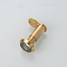Pure Copper Peephole Viewer for Front/Entrance Doors - 16mm Lens, 6mm Color Pure Copper
