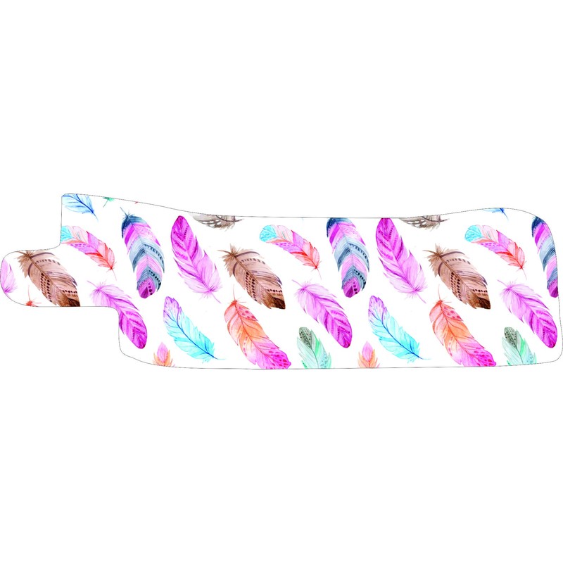 Nasogastric or Oxygen Tube precut Adhesive Tape Watercolour Feather Theme