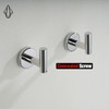 JQK Chrome Bathroom Towel Hook, 304 Stainless Steel Coat Robe