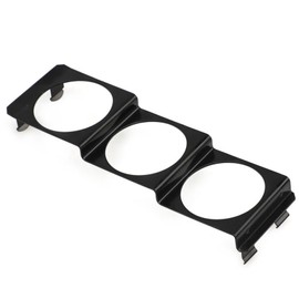 MONOSTORE Meter Panel, 3 Rungs, 2.0 inches (52 mm), General Purpose Car, Water Thermometer, Voltmeter, Barometer, Auto Bracket, 1DIN Car, Boost, Black, Black