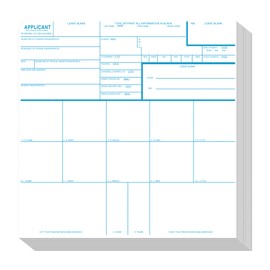 prismite Fingerprint Cards, Applicant FD-258 (250 Pack)
