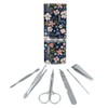 Mimi Flowers Floral Pattern Stainless Steel Manicure Pedicure Grooming Beauty