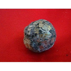 Flo8005 Natural Round Nodule of Pyrite Nice Crystals