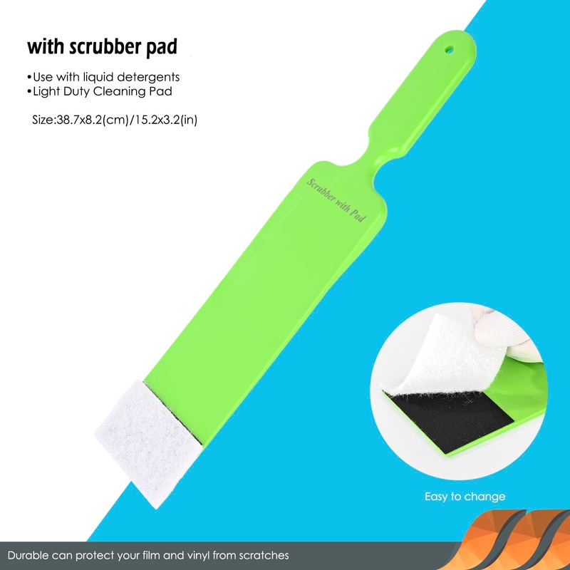 EHDIS Window Tint Bulldozer Squeegee Scrubber Paddle Squeegee, Long Handle