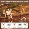 Neosmuk Silver Fishing Magnet Steel Tube Design,2.0inches Large,350lb