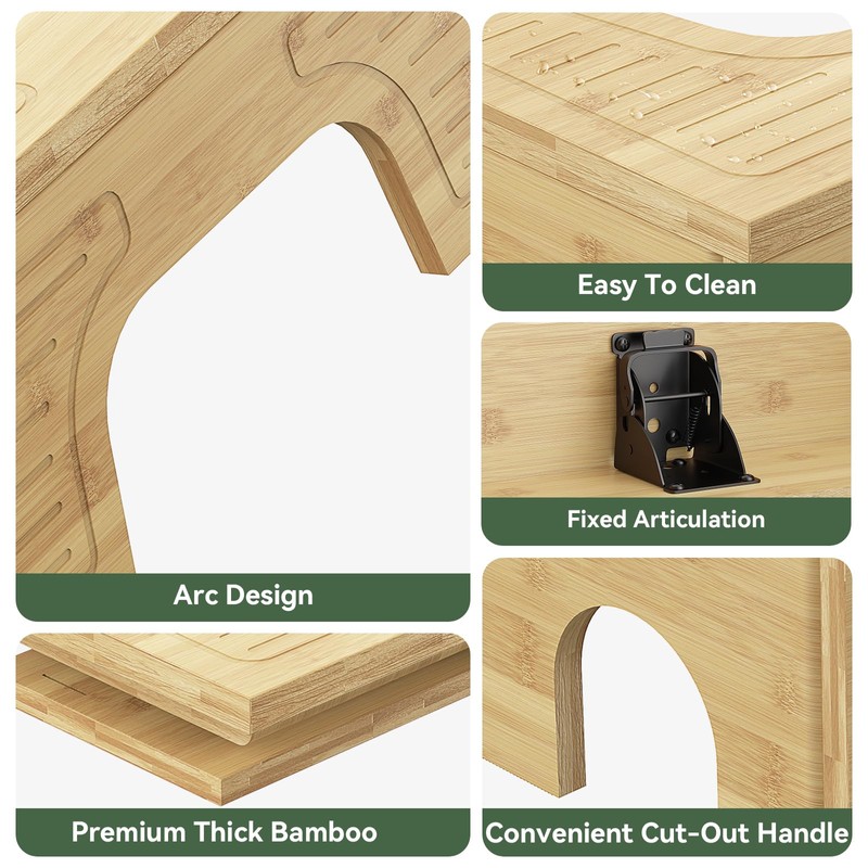 Foldable Toilet Stool Squat for Adults and Kids, 7" &