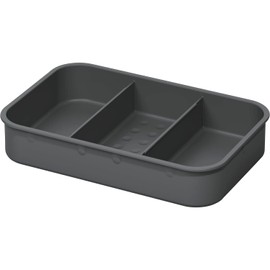 NINKA Eins2top 5003.11 41514 Organic Bowl with 3 Divisions Cover with Filter for 4.2 / 5.5 / 8 Litres Dark Grey / Silver 3 Divisions