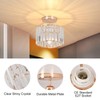 ZYDTRIP Crystal Ceiling Light Fixture Semi Flush Mount Ceiling Lamp