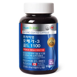 Nutri-D Day Premium Omega3 Gold 1100, 90 tablets, 1 unit / 뉴트리디데이 프리미엄 오메가3 골드 1100, 90정, 1개