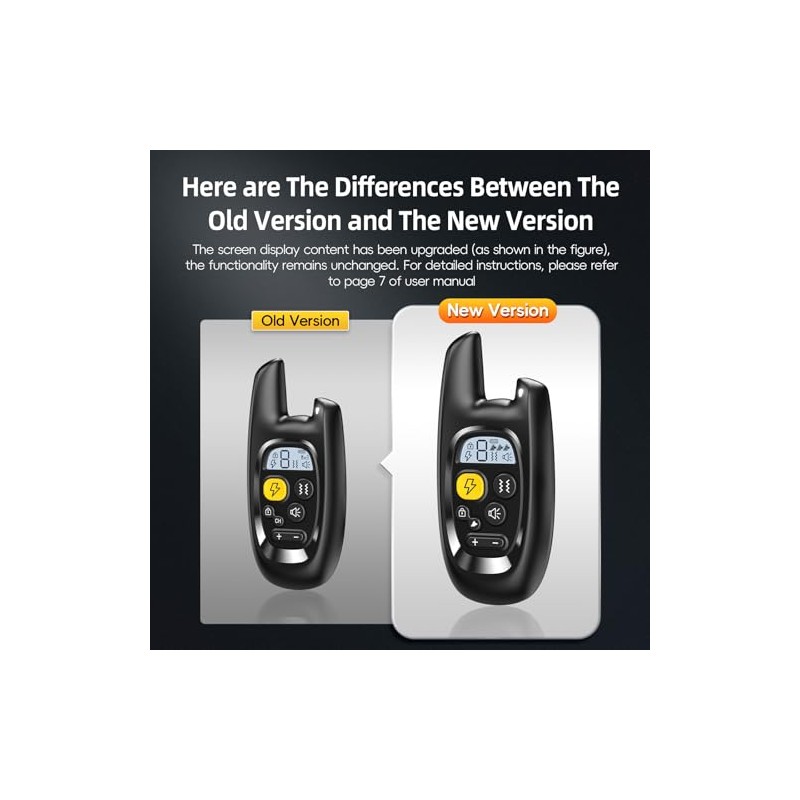 Dog Shock Collar with Remote Control- Training Collar for Small