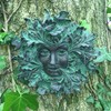 Fiesta Studios Green Spirit Dark Greenman Decorative Garden Wall Plaque.