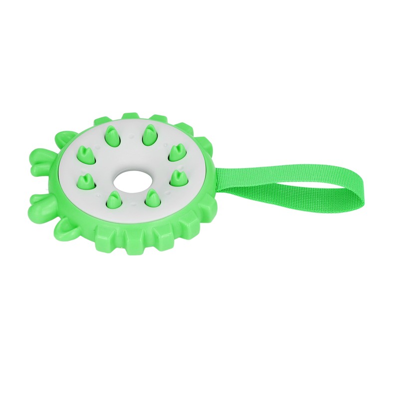 Dog Chewing Toy Bite Resistant Interactive Teeth Cleaning Round Puppy