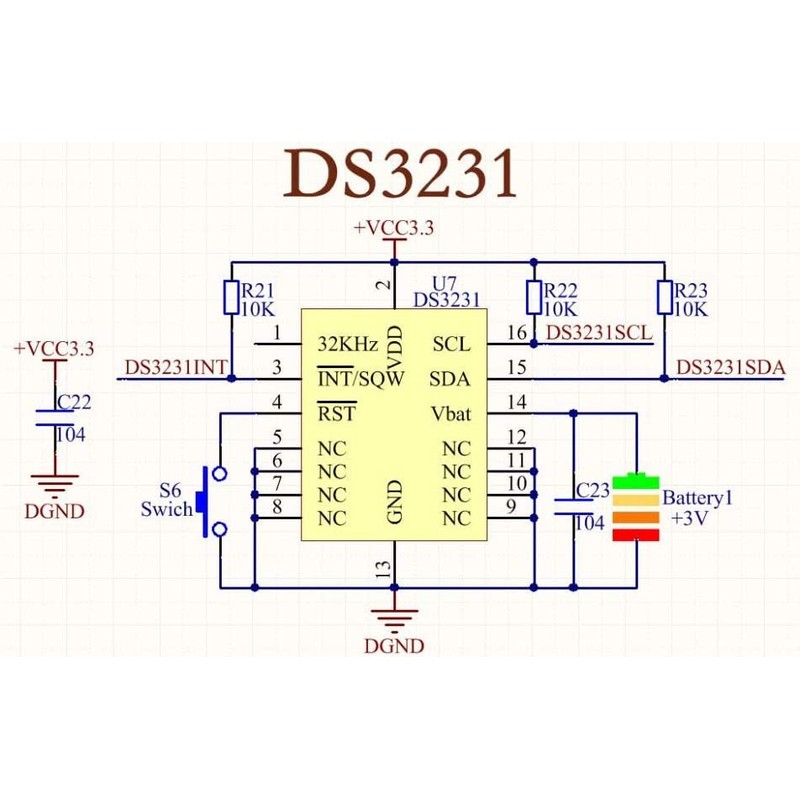 AITRIP 6PCS DS3231 Real Time Clock Module RTC Sensor High