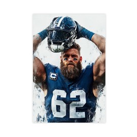 PURERIN Jason Kelce Canvas Poster Bedroom Decor Landscape Office Room Decor Gift Unframe: 12x18inch(30x45cm)