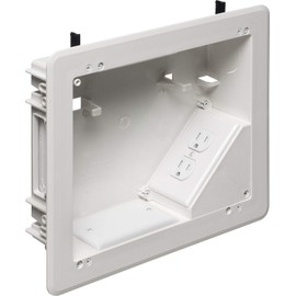 Arlington TVBU810-1 TV Box with Flange for Home Theater Installations, 8 x 10, White, 1-Pack