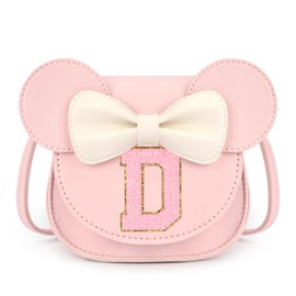 mibasies Toddler Purse Girl Gifts: Birthday Gifts for Girls 3-8 - Little Kids Gifts Mini Mouse Ears Bow Purse (Pink D)