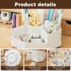 Lvjkes Rotating Pen Holder, 9 Compartments, Large Capacity Desk Organiser,